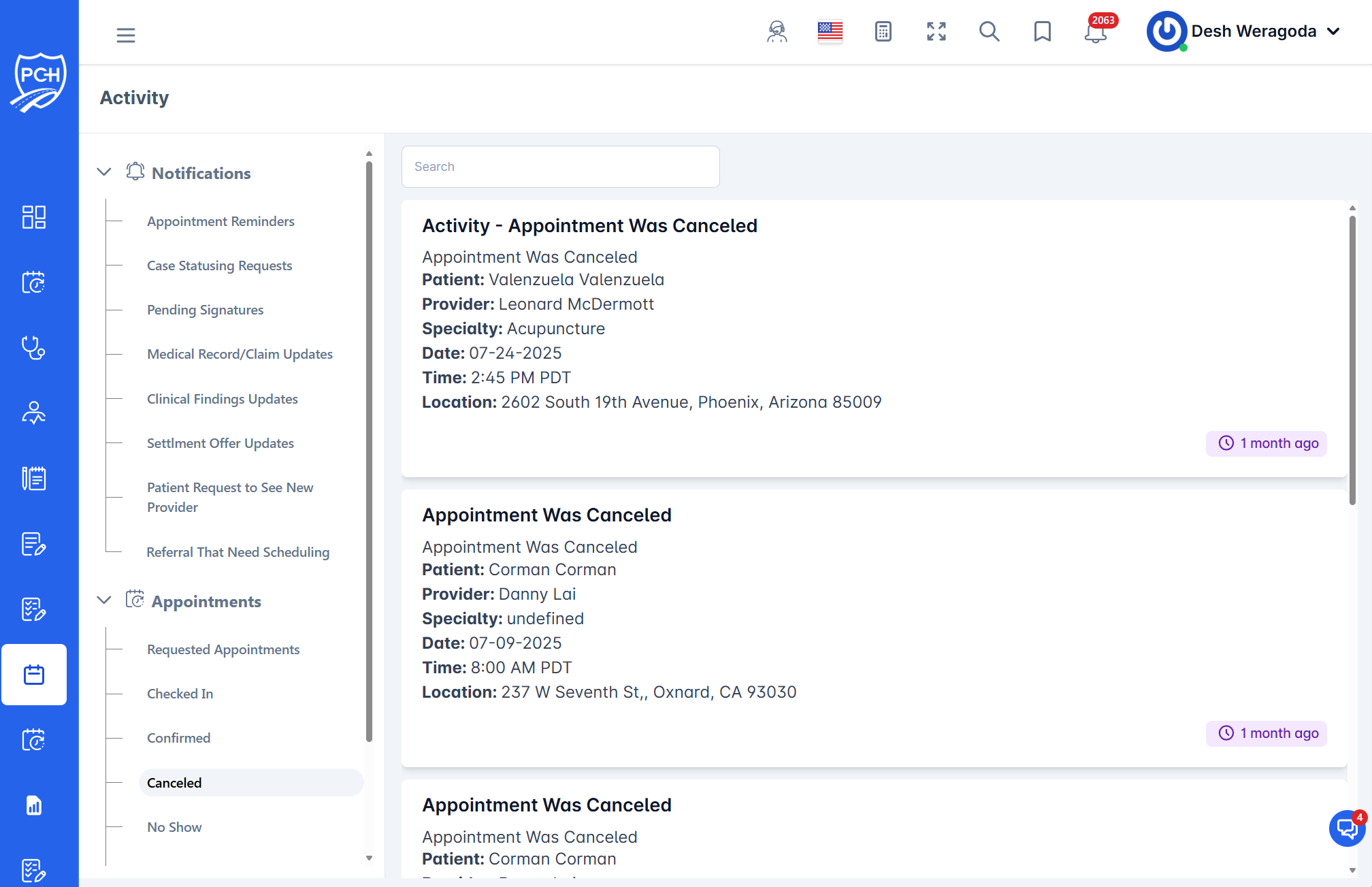 Appointment Was Canceled feed