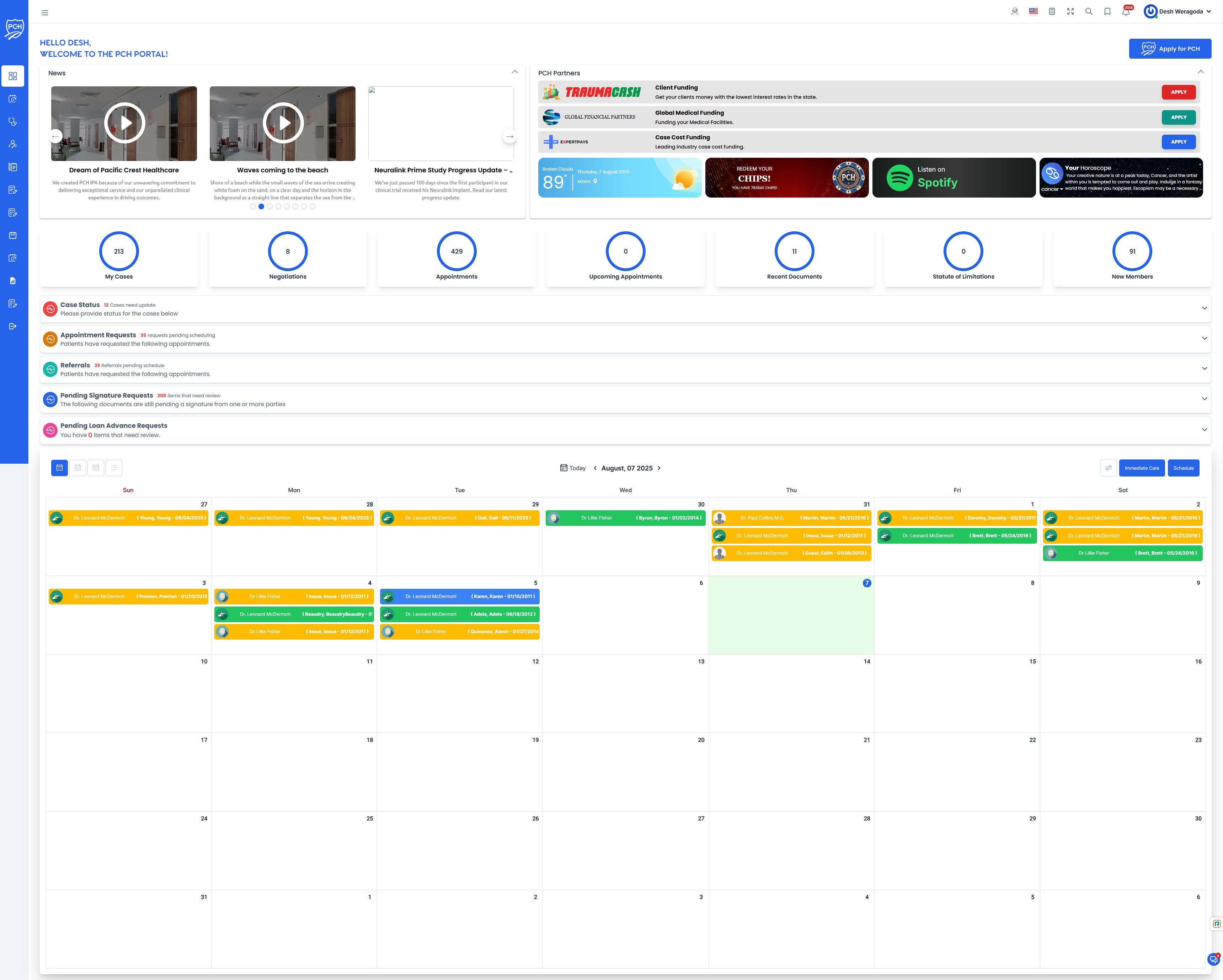 Attorney Portal Dashboard